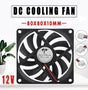 2Pcs 12V 8010 Dc Fan 2 Pin Brushless For Pc Computer Hydroponics Cooling Austock