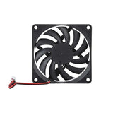 2Pcs 12V 8010 Dc Fan 2 Pin Brushless For Pc Computer Hydroponics Cooling Austock - Front View
