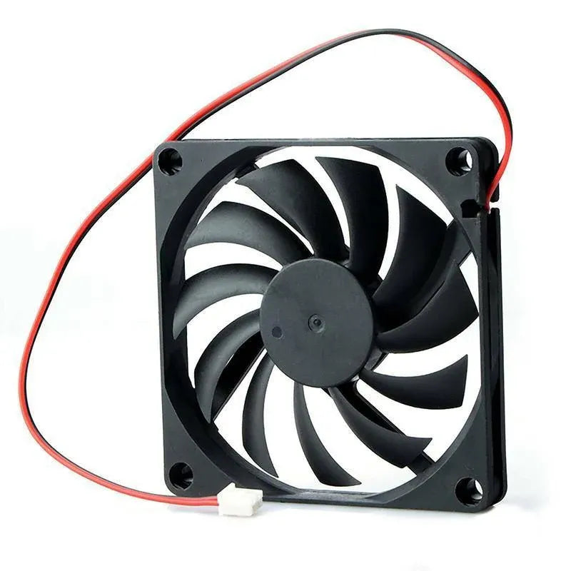 2Pcs 12V 8010 Dc Fan 2 Pin Brushless For Pc Computer Hydroponics Cooling Austock