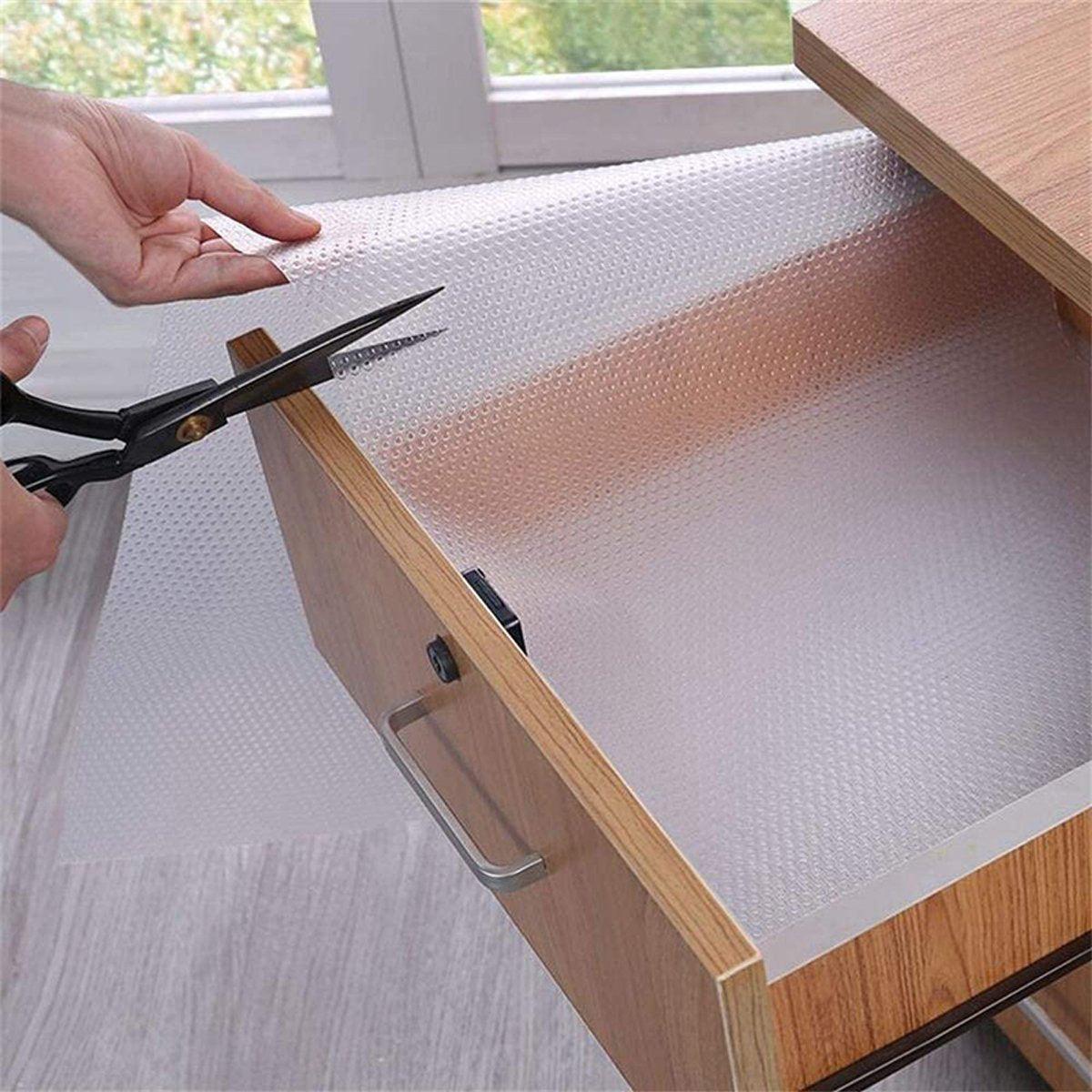 5 Roll EVA Anti Moisture Drawer Mat Cabinet Pad Kitchen Dustproof Placemat - Green Diamond-30*150cm
