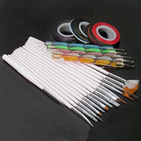 30Pcs Diy Nail Art Painting Drawing Design Brushes Dotting Pen Tool Pen Kit