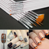 30Pcs Diy Nail Art Painting Drawing Design Brushes Dotting Pen Tool Pen Kit