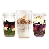 Blender Cups 32OZ 24OZ 18OZ Replacement Accessories Juicer Ice Crushing Blades - 32oz - Rear View