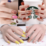 32Pcs Nail Striping Tape Metallic Laser Line Sticker Rolls Manicure Diy Mixed Au - Low Angle