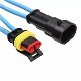 352PCS 12V Waterproof Electrical Wire Connector Plug Terminal Kit 1/2/3/4 Pin - 45-Degree Angle