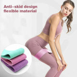 Aolikes Resistance Booty Bands Hip Circle Loop Bands Set Gym Home Exercise Au - 45-Degree Angle