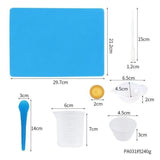 36PCS Silicone Resin Mixing Cups Jewelry Mold Kit for Epoxy UV Craft DIY Casting - Side View