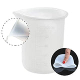 36PCS Silicone Resin Mixing Cups Jewelry Mold Kit for Epoxy UV Craft DIY Casting - Top-Down View