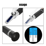 58-90% Honey Refractometer Calibration Refractometer Honey Moisture Meter Au - 45-Degree Angle