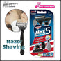 36Pcs Max 5 Blades Razor Shaving Shaver Trimmer Comfort Easy Clean Disposable