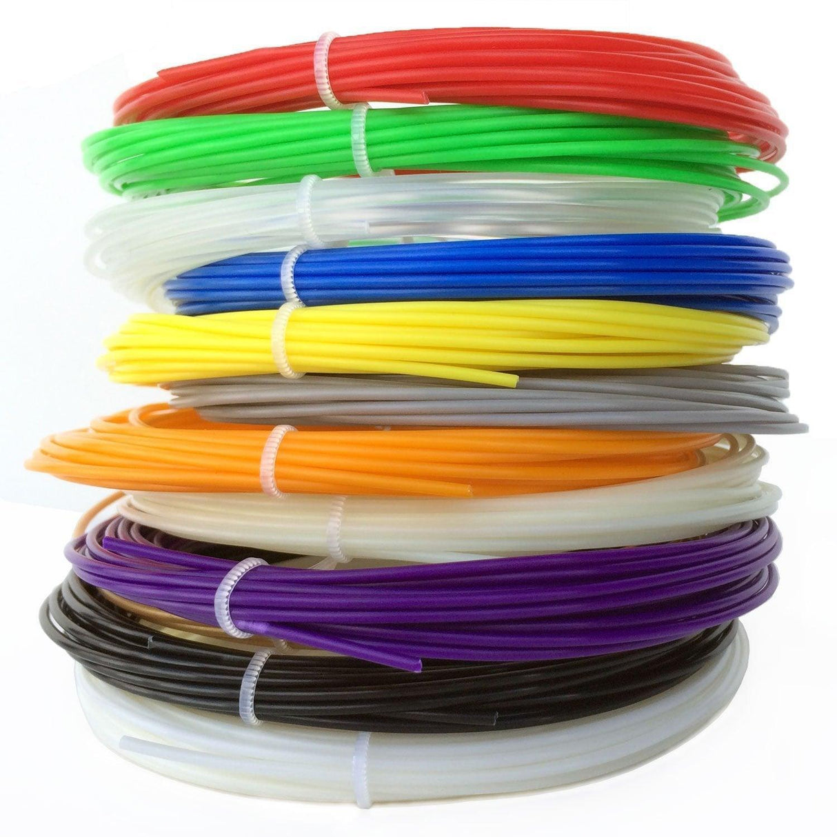 10/20 Colours 5m 1.75mm PLA Refill Filament Consumable for 3D Printer Drawing Pen - Consumables (10M*20Colours)
