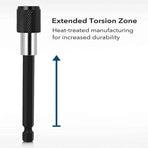 3PCS Screwdriver Bit Extension Set 1/4 Hex Shank Quick Release Drill Adapter Kit