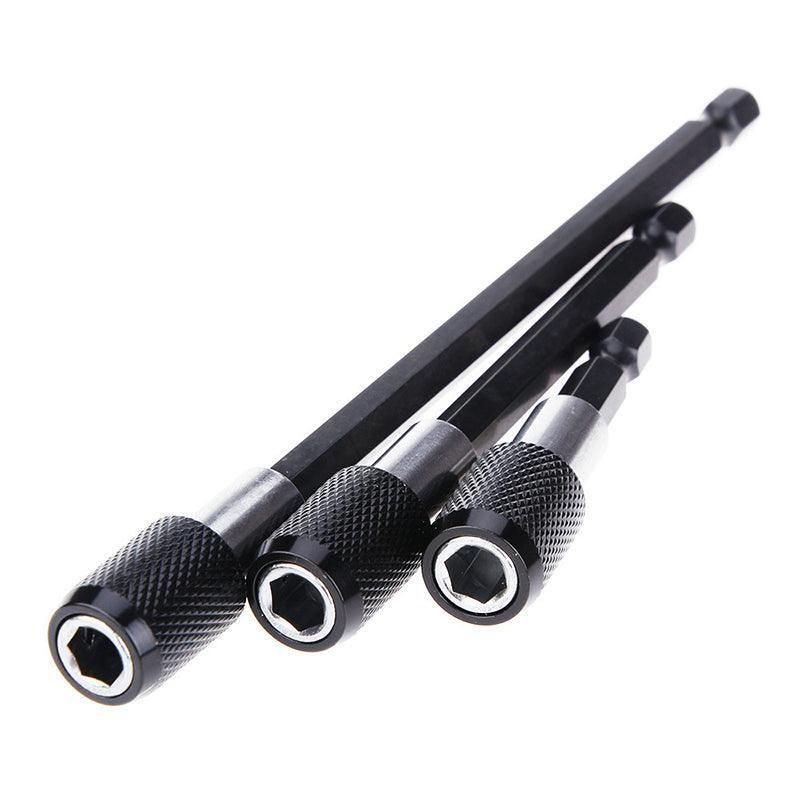 3PCS Screwdriver Bit Extension Set 1/4 Hex Shank Quick Release Drill Adapter Kit