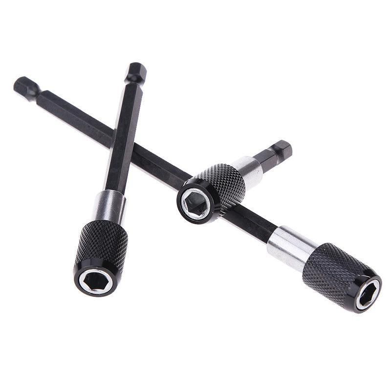 3PCS Screwdriver Bit Extension Set 1/4 Hex Shank Quick Release Drill Adapter Kit