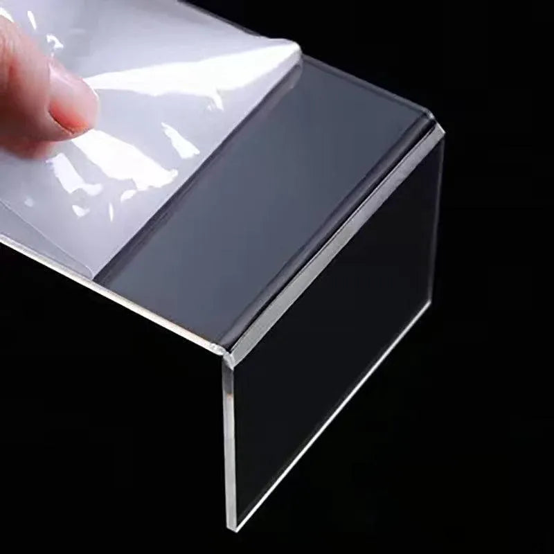 3Pcs Transparent Organiser for Shoes or Cosmetics Clear Acrylic Display Stand Set