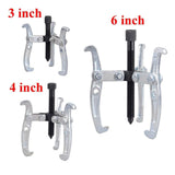 3PCS Bearing Gear Hub Puller Remover Tool Drop Forged Reversible Jaws Separator - Side View