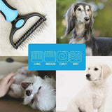 Dog Pet Cat Grooming Comb Brush Undercoat Rake Dematting Deshedding Trimmer Tool