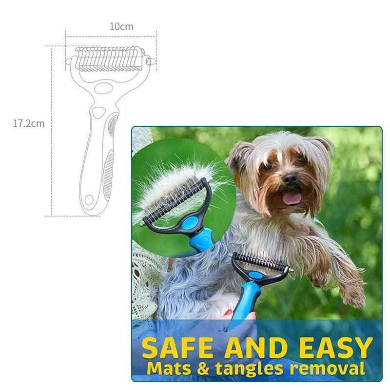 Dog Pet Cat Grooming Comb Brush Undercoat Rake Dematting Deshedding Trimmer Tool