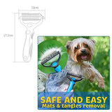 Dog Pet Cat Grooming Comb Brush Undercoat Rake Dematting Deshedding Trimmer Tool