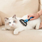 Dog Pet Cat Grooming Comb Brush Undercoat Rake Dematting Deshedding Trimmer Tool - Extra Image
