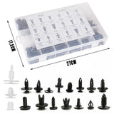 415Pcs Car Body Push Retainer Pin Rivet Trim Plastic Clips Panel Moulding Kit
