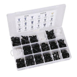415Pcs Car Body Push Retainer Pin Rivet Trim Plastic Clips Panel Moulding Kit - Top-Down View