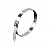 20pk Stainless Steel S304 Marine Cable Ties Zip Strap Lock