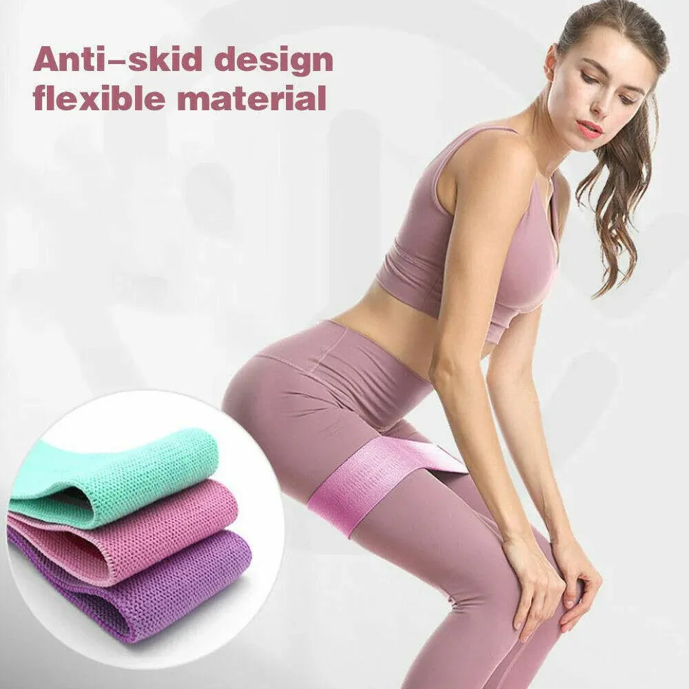 Aolikes Resistance Booty Bands Hip Circle Loop Bands Set Gym Home Exercise Au