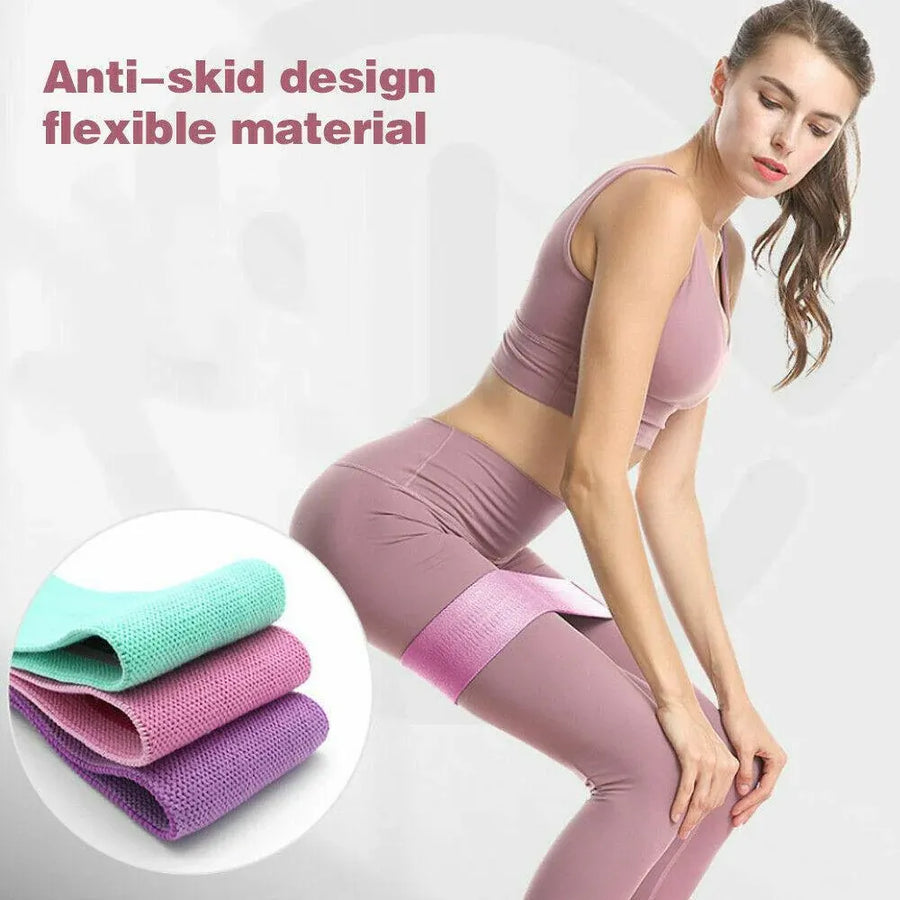Aolikes Resistance Booty Bands Hip Circle Loop Bands Set Gym Home Exercise Au