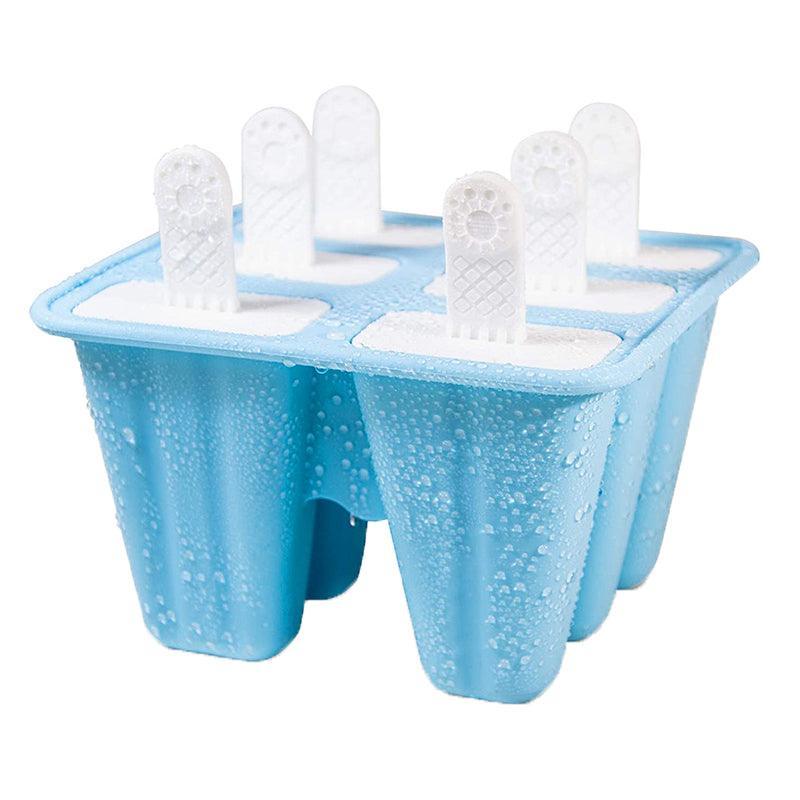 Silicone Ice Cream Mould Block Frozen Molds Icy Pole Jelly Popsicle - Green-4Grid