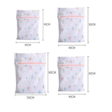 4Pcs Cute Delicates Wash Bag Laundry Lingerie Bra Washing Pack Set Clothes Case - Blue - Side View