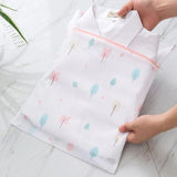 4Pcs Cute Delicates Wash Bag Laundry Lingerie Bra Washing Pack Set Clothes Case - Blue - Low Angle