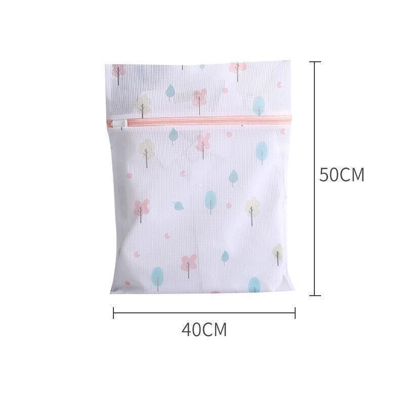 4Pcs Cute Delicates Wash Bag Laundry Lingerie Bra Washing Pack Set Clothes Case - Blue