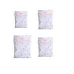 4Pcs Cute Delicates Wash Bag Laundry Lingerie Bra Washing Pack Set Clothes Case - Pink