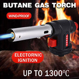 Butane Gas Torch Blow Lighter Flame Burner for Welding BBQ Kitchen Baking