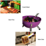 Butane Gas Torch Blow Lighter Flame Burner for Welding BBQ Kitchen Baking - Side View