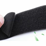 Magic Cable Ties Reusable Winder Coded Organiser Cords Hook Loop Black - 20*300mm  50PCS