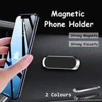 Phone Holder Mount Dashboard Stand for Car Mobile Smartphone Mini Size Grip Pad - Silver -1 Unit
