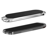 Phone Holder Mount Dashboard Stand for Car Mobile Smartphone Mini Size Grip Pad - Silver -1 Unit - Front View