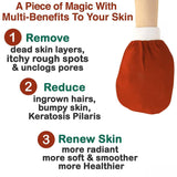 5 Pcs Towel Exfoliating Bath Washcloth Viscose Scrub Mitten Towel - 5 Colours - Top-Down View