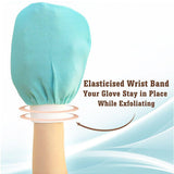 5 Pcs Towel Exfoliating Bath Washcloth Viscose Scrub Mitten Towel - 5 Colours - 45-Degree Angle