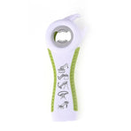 Multi 5 In 1 Manual Cap Kitchen Tool Jar Twist Off Lid Bottle Can Opener Gadget - Green