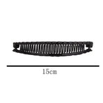 5X Hair Ponytail Holder Banana Clips Plastic Black Claw Comb Clip Multipurpose - White