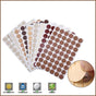 54 X Self Adhesive Decorative Screw Cover Caps Holes Cams Furniture Kitchen 20mm - PC 191