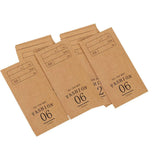 60PCS Folded Kraft Paper Biscuit Kraft Cardboard paper Creative Decorative Paper - Front View