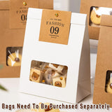 60PCS Folded Kraft Paper Biscuit Kraft Cardboard paper Creative Decorative Paper - 45-Degree Angle