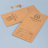 60PCS Folded Kraft Paper Biscuit Kraft Cardboard paper Creative Decorative Paper - Low Angle