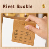 60PCS Folded Kraft Paper Biscuit Kraft Cardboard paper Creative Decorative Paper - Extra Image