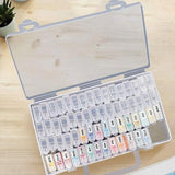 New 64 Grid Diamond Painting Storage Box Art Nail Bead Accessories Case Kit - Side View