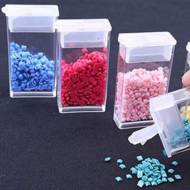 New 64 Grid Diamond Painting Storage Box Art Nail Bead Accessories Case Kit